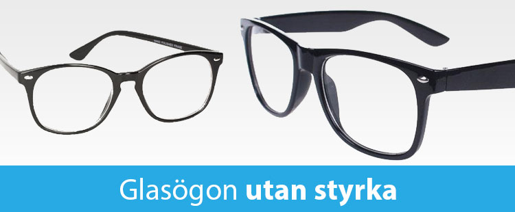 Glas&ouml;gon utan styrka