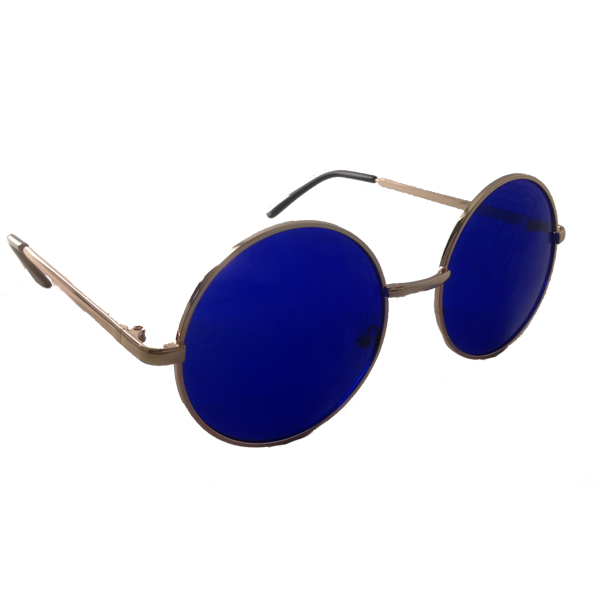 Stora Lennon solglasÃ¶gon med blÃ¥tt glas - sunlooper.se - billede 2