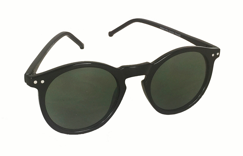 Svarta runda modesolglasÃ¶gon i unisex design