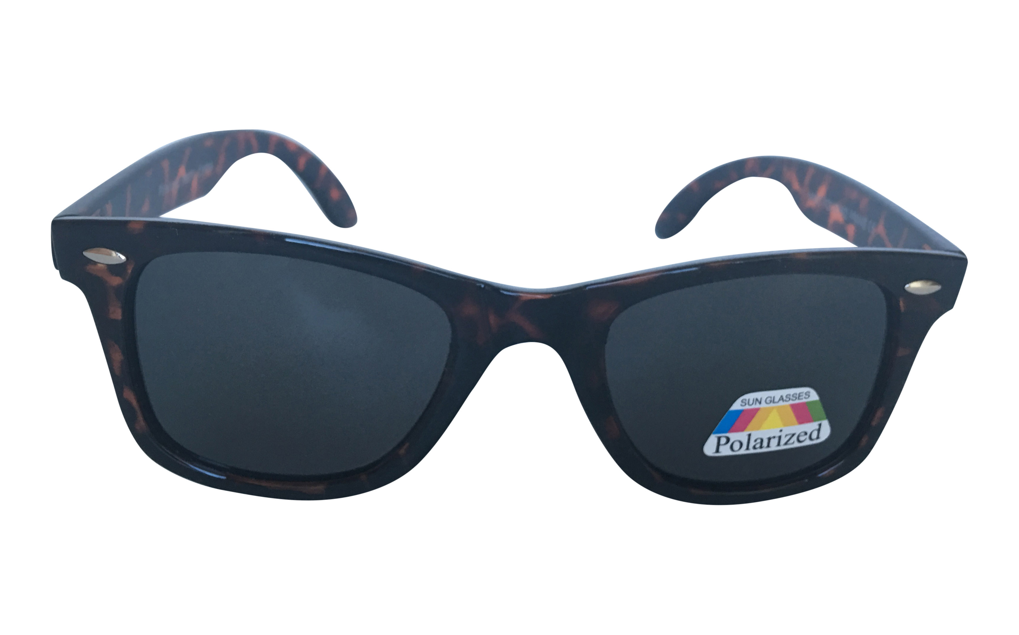 Polaroid wayfarer solglasÃ¶gon i mÃ¶rkrÃ¶d/brun - sunlooper.se - billede 3
