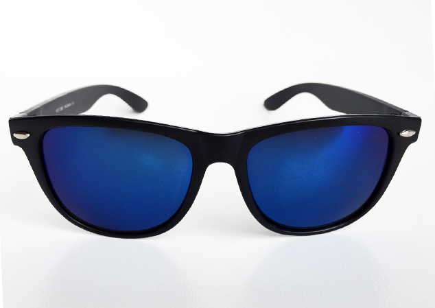Wayfarer solglasÃ¶gon med blÃ¥tt glas - sunlooper.se - billede 3