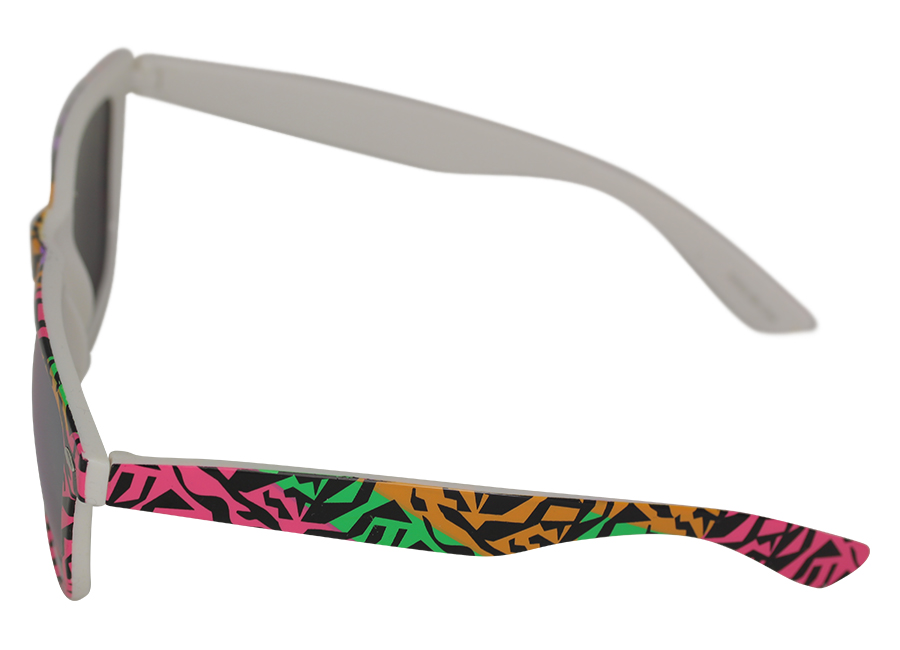 Wayfarer solglasÃ¶gon med fÃ¤rgat djurmÃ¶nster - sunlooper.se - billede 2