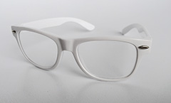Vita wayfarer barnglasÃ¶gon - Design nr. 3211