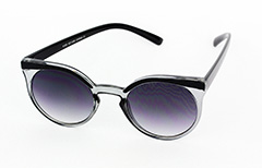 Runda smokey solglasÃ¶gon med svart kant - Design nr. 1021
