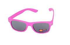 BarnsolglasÃ¶gon i rosa Wayfarer-modell - Design nr. 1084