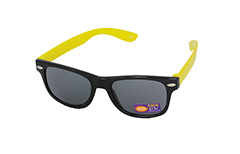 BarnsolglasÃ¶gon i Wayfarer-modell i svart / gult - Design nr. 1095