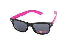 BarnsolglasÃ¶gon i Wayfarer-modell i svart / rosa - Design nr. 1096