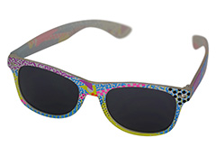 MultifÃ¤rgade Wayfarer solglasÃ¶gon - Design nr. 1146