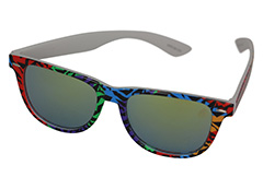 Wayfarer solglasÃ¶gon med spegelglas - Design nr. 1148