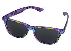 Wayfarer solglasÃ¶gon i transparent lila - Design nr. 1155