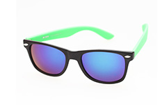Wayfarer i svart / grÃ¶nt med multifÃ¤rgat glas - Design nr. 274