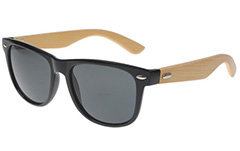 Wayfarer solglasÃ¶gon med bambu - Design nr. 3049