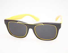 Wayfarer solglasÃ¶gon med gula detaljer - Design nr. 446