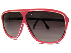 Rosa Aviator med vita rÃ¤nder - Design nr. 852